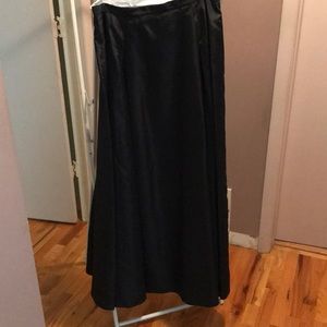 INC  Long Black Formal Skirt size 14